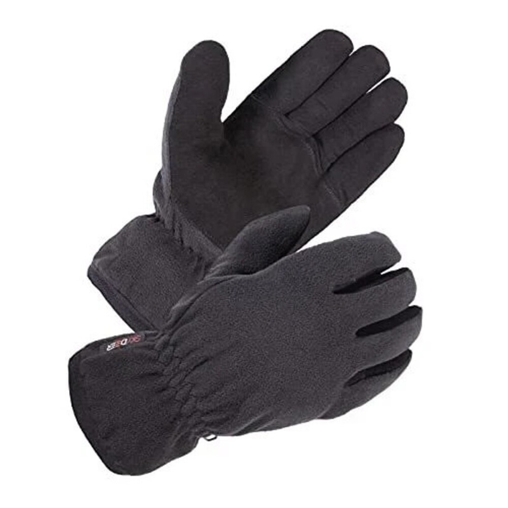 Winter Gloves with Soft Deerskin Suede Leather & Thermal Fleece  Insulate sz S